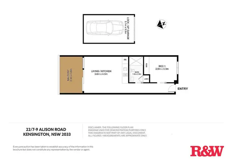 Floorplan of Homely unit listing, 22/7-9 Alison Road, Kensington NSW 2033