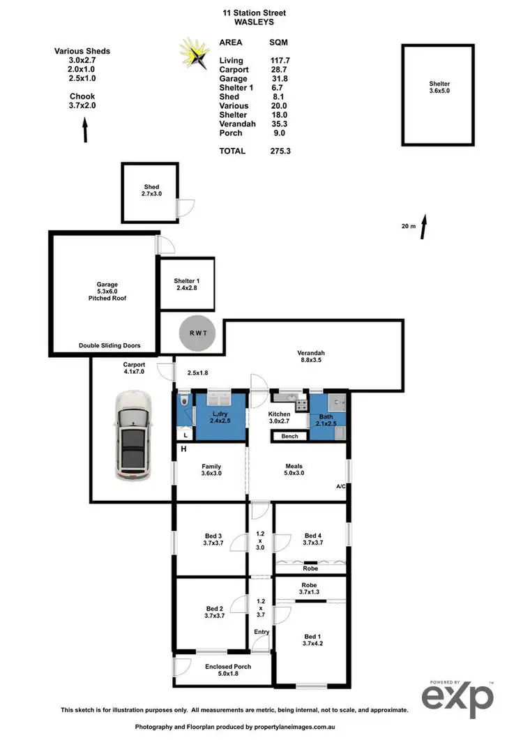 Floorplan of Homely house listing, 11 Station Street, Wasleys SA 5400