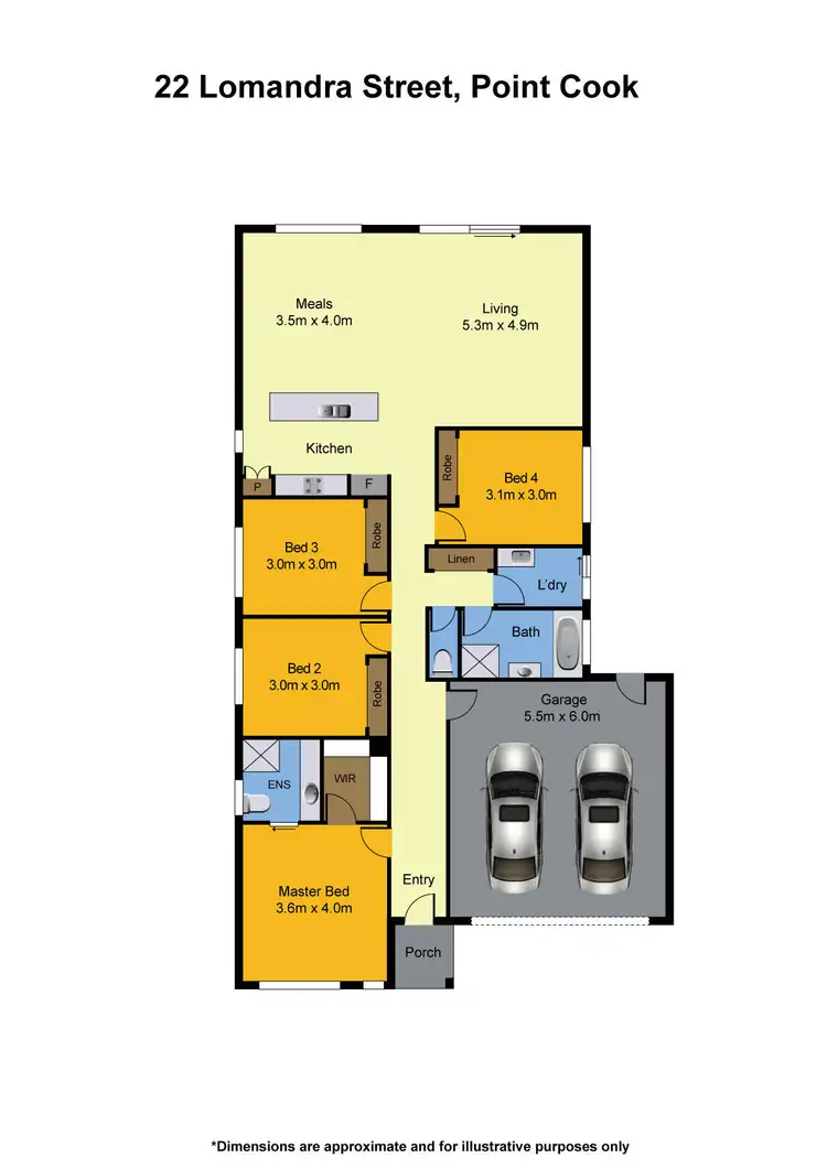 Floorplan of Homely house listing, 22 Lomandra Street, Point Cook VIC 3030