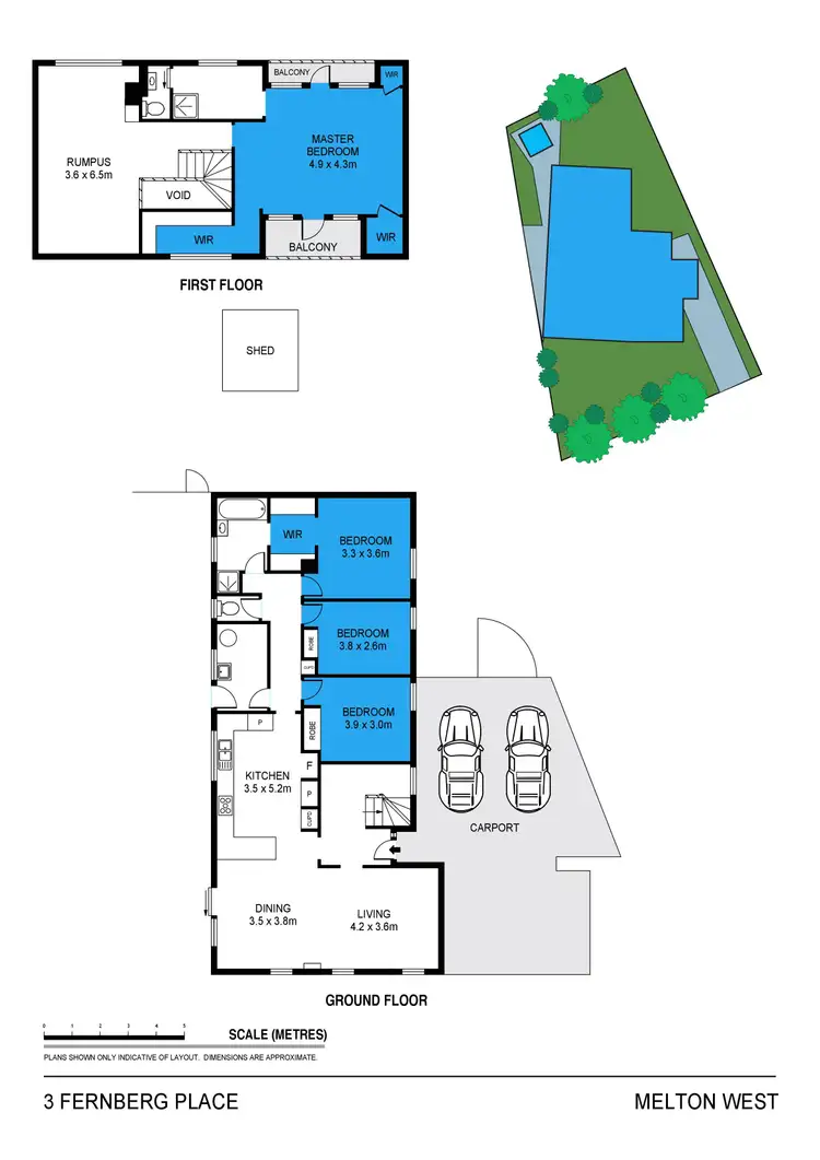 Floorplan of Homely house listing, 3 Fernberg Place, Melton West VIC 3337