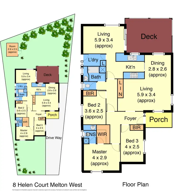 Floorplan of Homely house listing, 8 Helen Court, Melton West VIC 3337