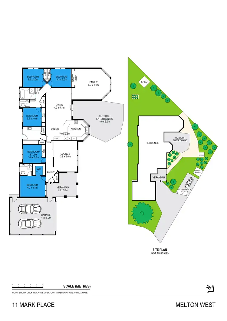Floorplan of Homely house listing, 11 Mark Place, Melton West VIC 3337