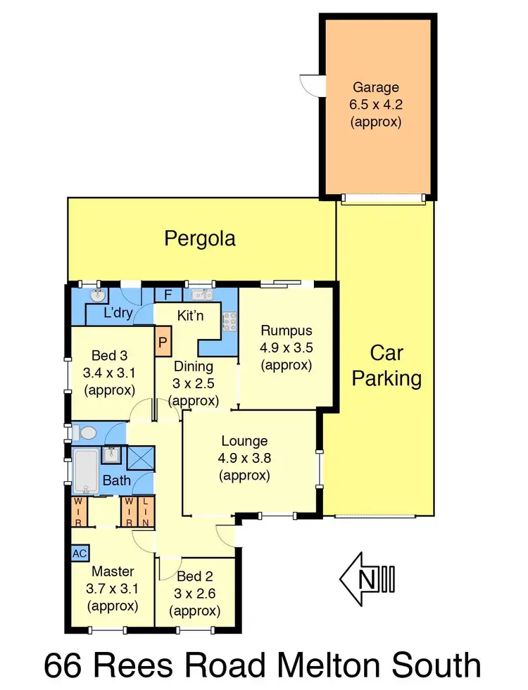 Floorplan of Homely house listing, 66 Rees Road, Melton South VIC 3338