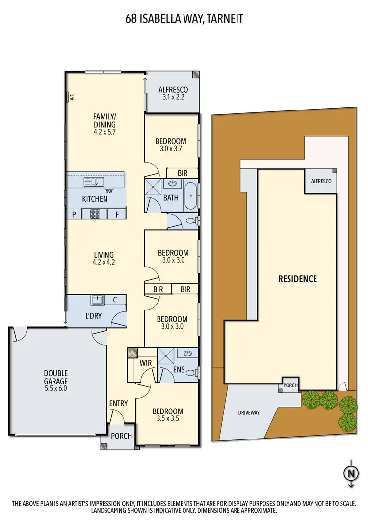 Floorplan of Homely house listing, 68 Isabella Way, Tarneit VIC 3029