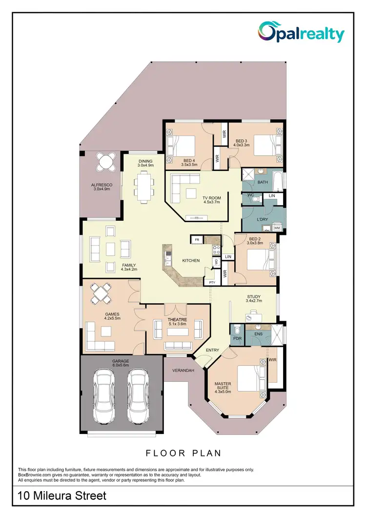 Floorplan of Homely house listing, 10 Mileura Street, Golden Bay WA 6174
