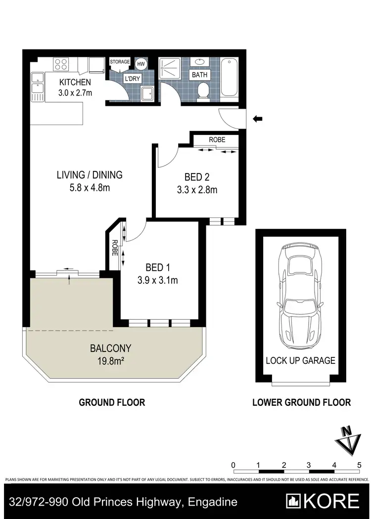 Floorplan of Homely apartment listing, 32/972-990 Old Princes Highway, Engadine NSW 2233