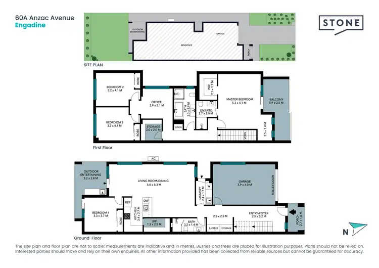 Floorplan of Homely semi-detached listing, 60A Anzac Avenue, Engadine NSW 2233