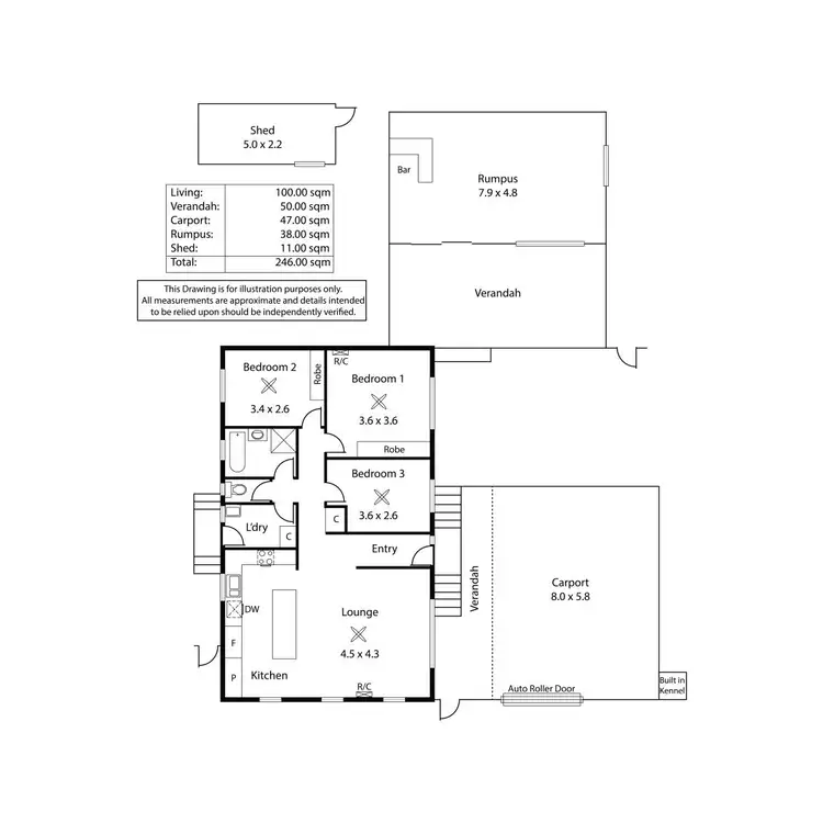 Floorplan of Homely house listing, 12 Barcelona Drive, Happy Valley SA 5159