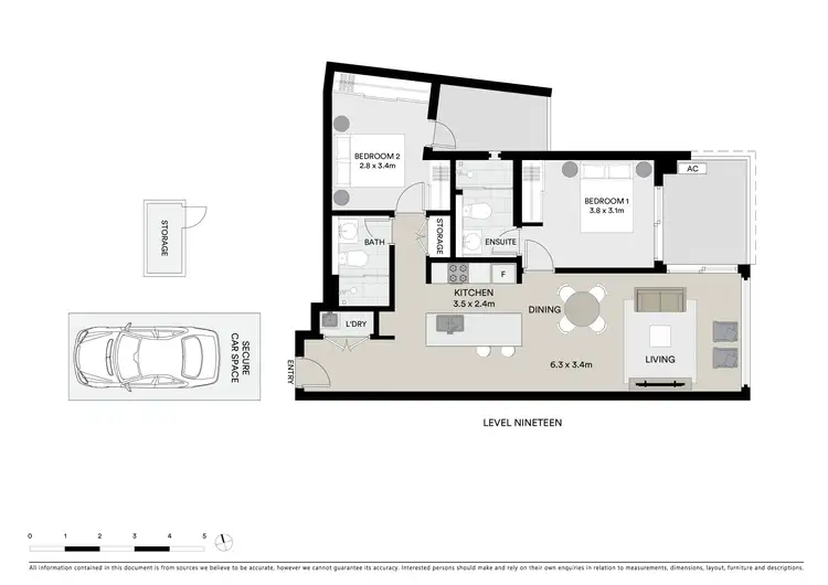 Floorplan of Homely apartment listing, 1901/22 Cambridge Street, Epping NSW 2121