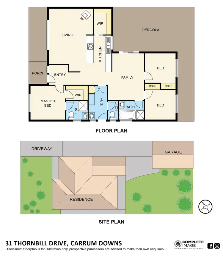 Floorplan of Homely house listing, 31 Thornbill Drive, Carrum Downs VIC 3201