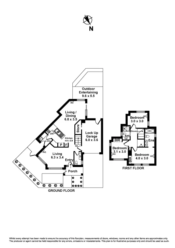 Floorplan of Homely townhouse listing, 43 Allan Street, Altona North VIC 3025