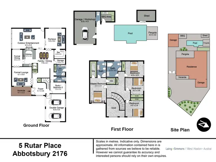 Floorplan of Homely house listing, 5 Rutar Place, Abbotsbury NSW 2176