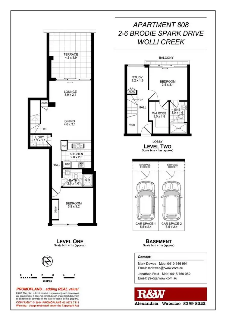 Floorplan of Homely apartment listing, 808/2 Brodie Spark Drive, Wolli Creek NSW 2205