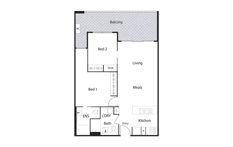 Floorplan of Homely apartment listing, 225/30 Philip Hodgins Street, Wright ACT 2611