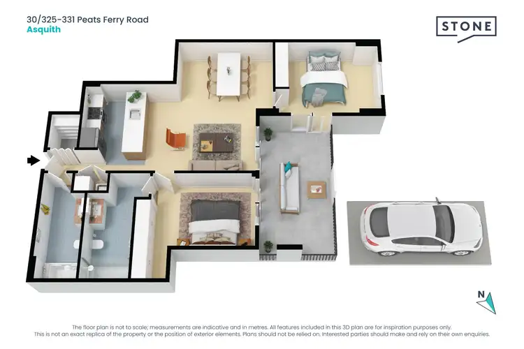 Floorplan of Homely apartment listing, 30/325-331 Peats Ferry Road, Asquith NSW 2077