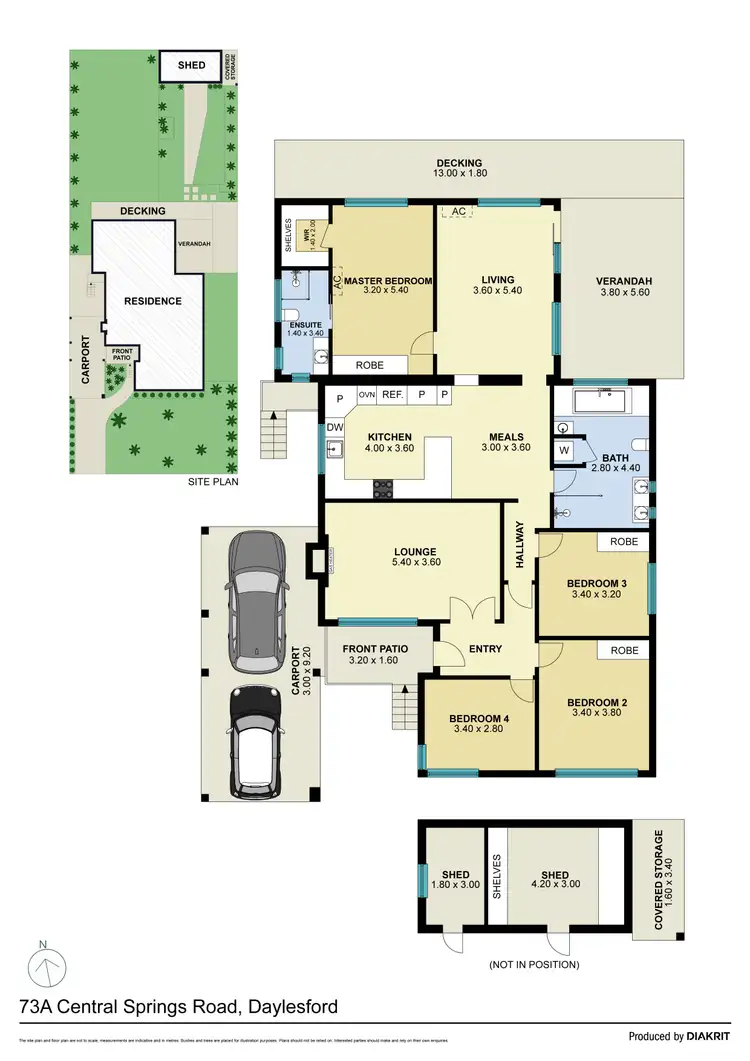 Floorplan of Homely house listing, 73a Central Springs Road, Daylesford VIC 3460