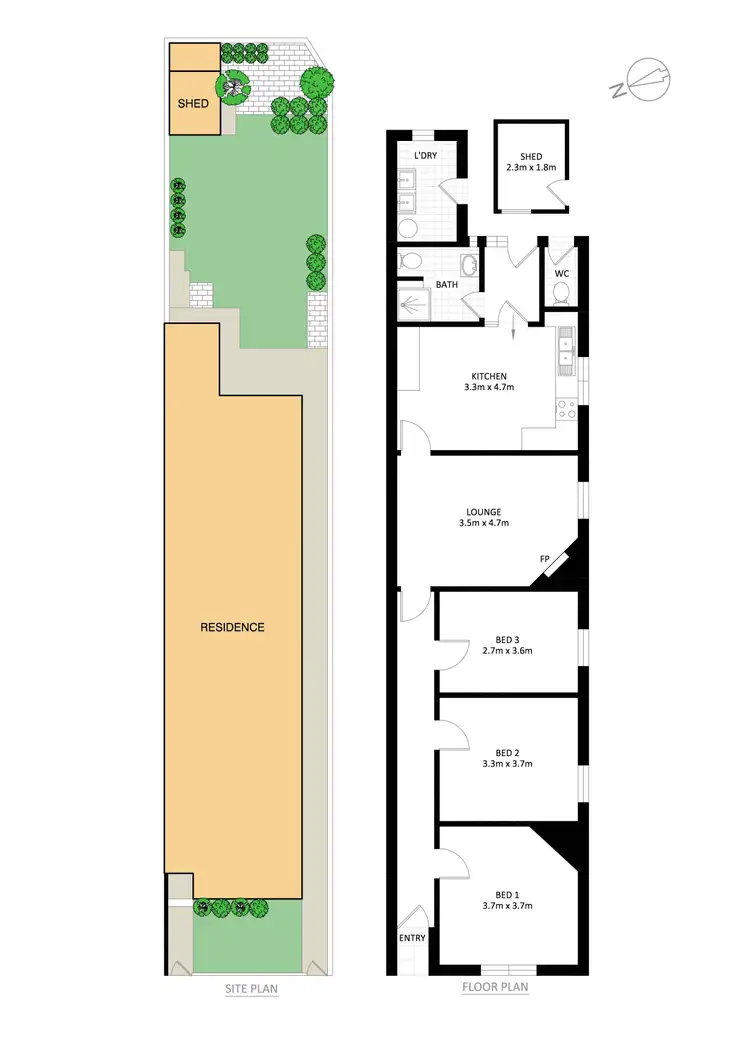Floorplan of Homely house listing, 34 Edwin Street, Tempe NSW 2044