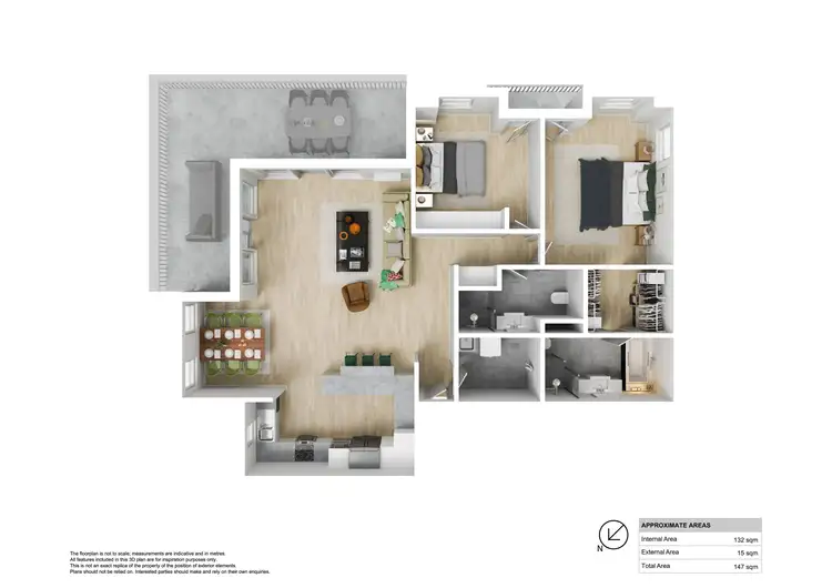 Floorplan of Homely apartment listing, 505/4 Ravenshaw Street, Newcastle West NSW 2302