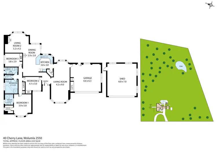 Floorplan of Homely house listing, 40 Cherry Lane, Wolumla NSW 2550