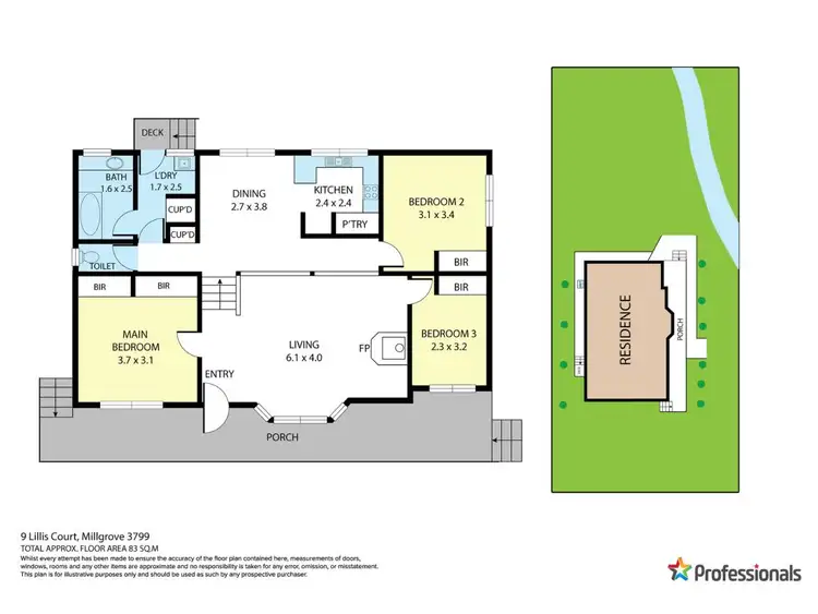 Floorplan of Homely house listing, 9 Lillis Court, Millgrove VIC 3799