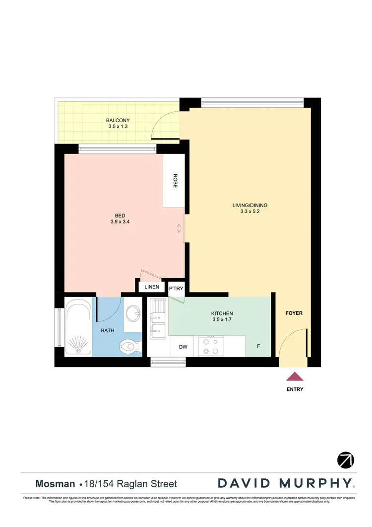 Floorplan of Homely apartment listing, 18/154 Raglan Street, Mosman NSW 2088