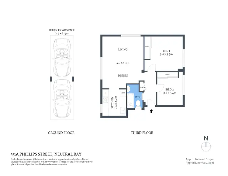 Floorplan of Homely apartment listing, 5/1A Phillips Street, Neutral Bay NSW 2089