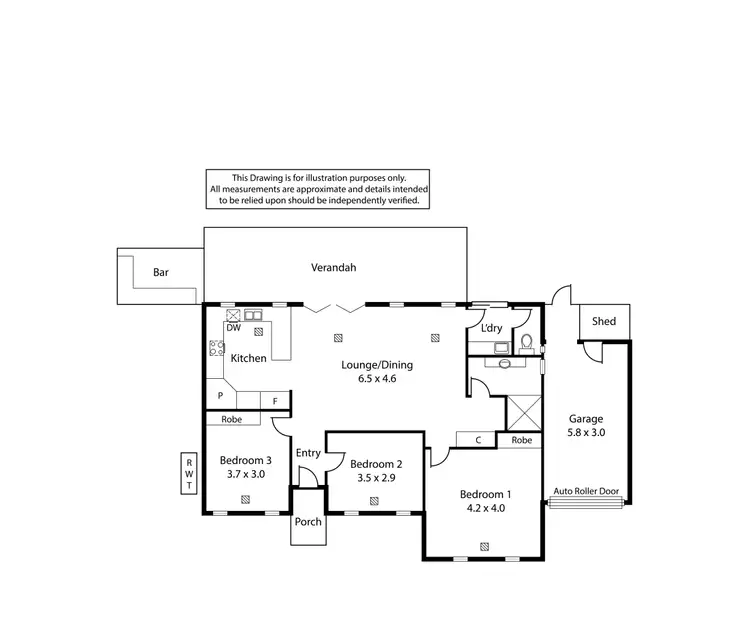 Floorplan of Homely house listing, 1 Grantham Grove, Paradise SA 5075