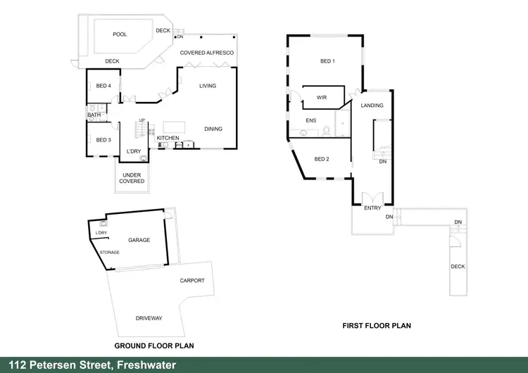Floorplan of Homely house listing, 112 Petersen Street, Freshwater QLD 4870