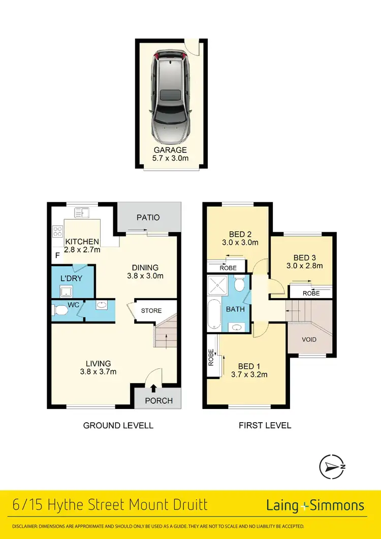 Floorplan of Homely townhouse listing, 6/15-17 Hythe Street, Mount Druitt NSW 2770