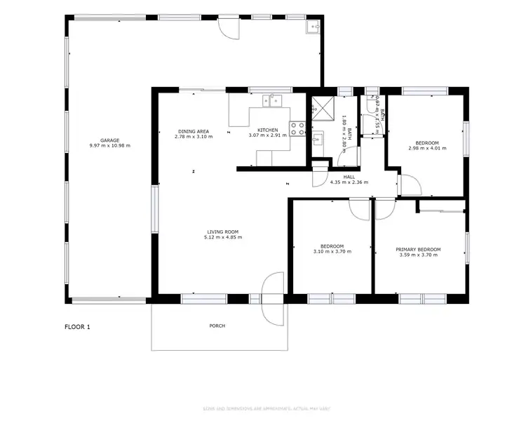 Floorplan of Homely house listing, 16 Lyndel Drive, Woree QLD 4868