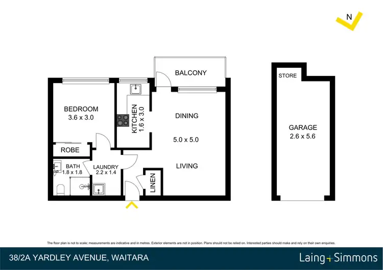 Floorplan of Homely unit listing, 38/2A Yardley Avenue, Waitara NSW 2077