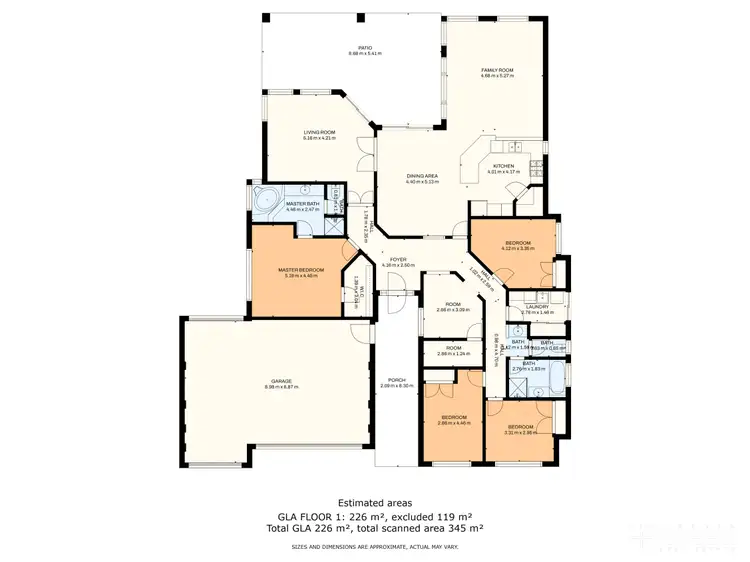 Floorplan of Homely house listing, 13 Meckering Turn, Dawesville WA 6211