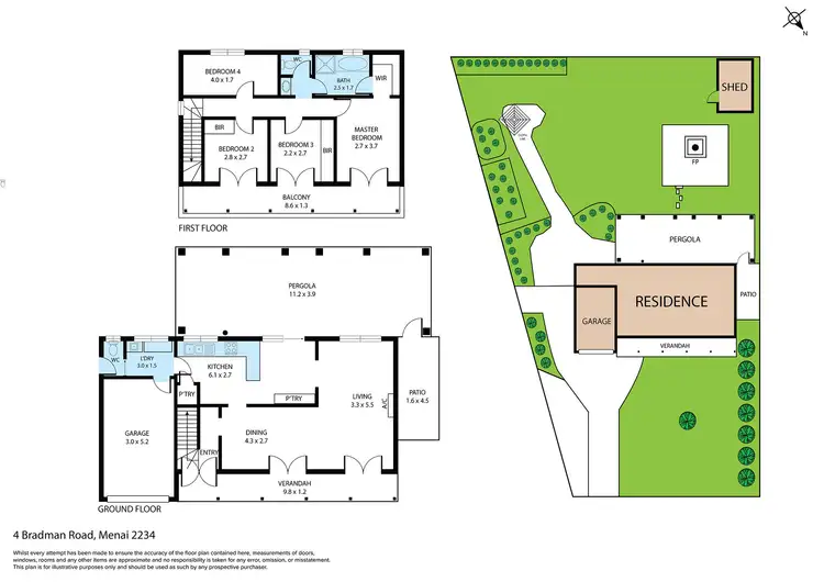 Floorplan of Homely house listing, 4 Bradman Road, Menai NSW 2234