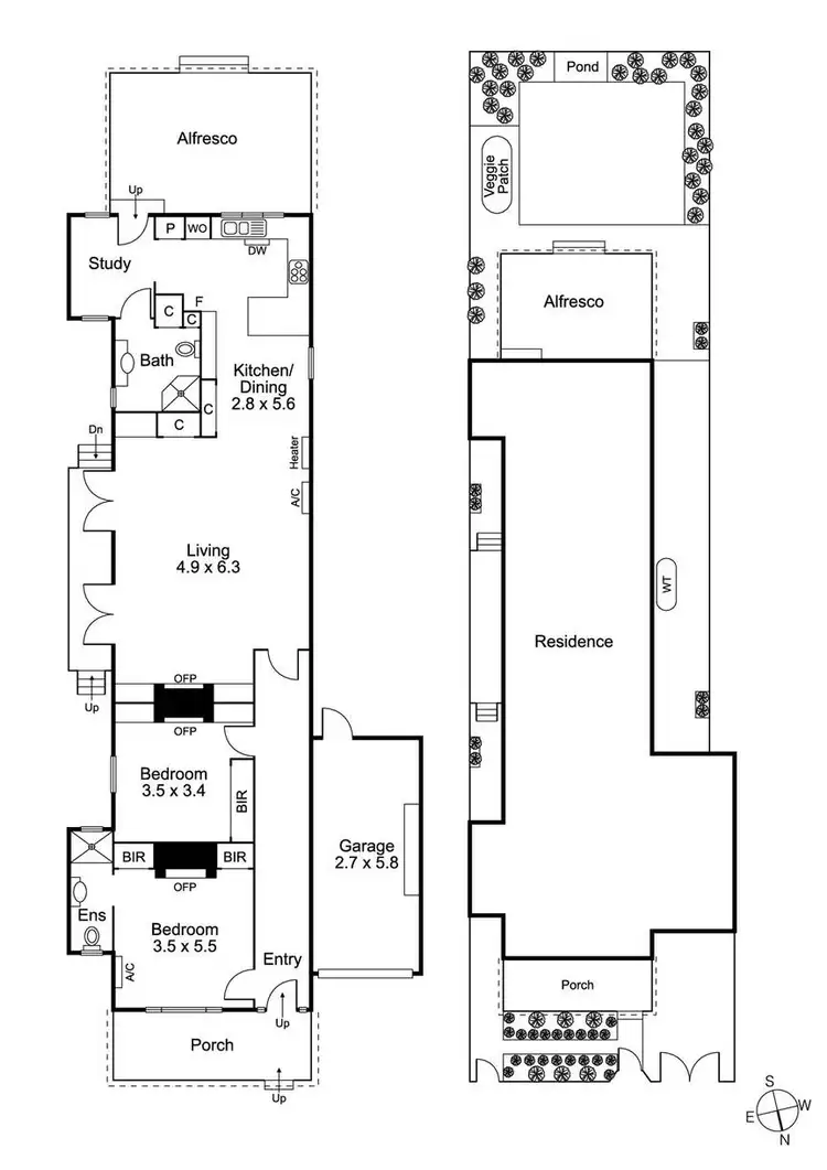 Floorplan of Homely house listing, 190A Mansfield Street, Thornbury VIC 3071