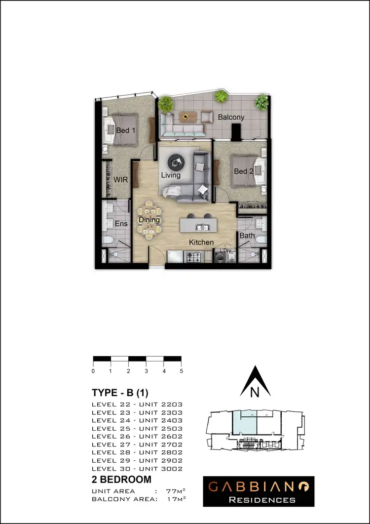 Floorplan of Homely apartment listing, 2203/2947 Surfers Paradise Boulevard, Surfers Paradise QLD 4217