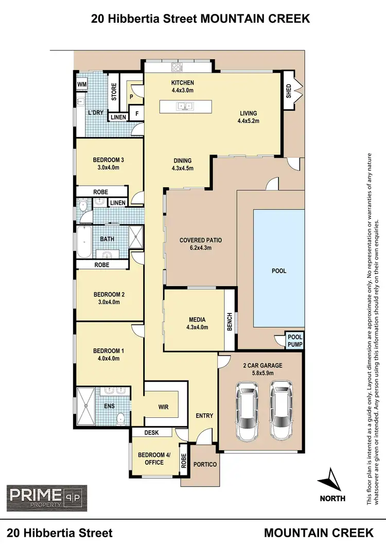 Floorplan of Homely house listing, 20 Hibbertia Street, Mountain Creek QLD 4557