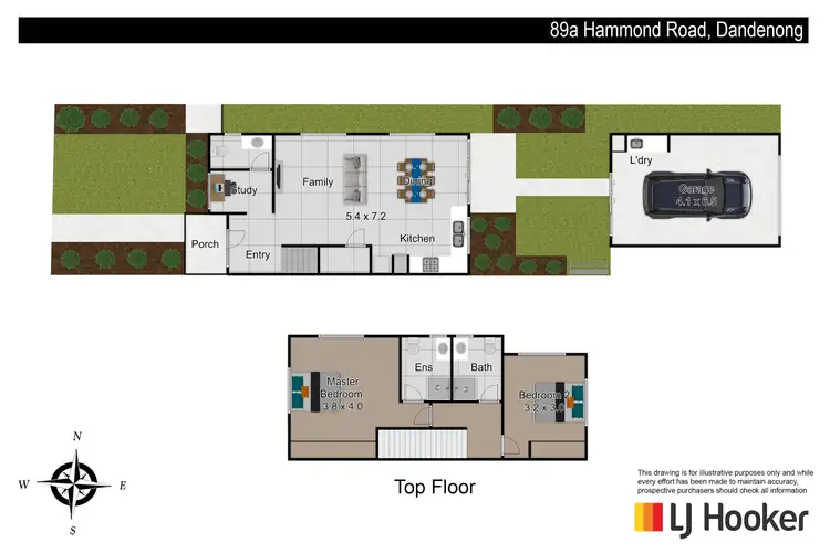 Floorplan of Homely townhouse listing, 89A Hammond Road, Dandenong VIC 3175