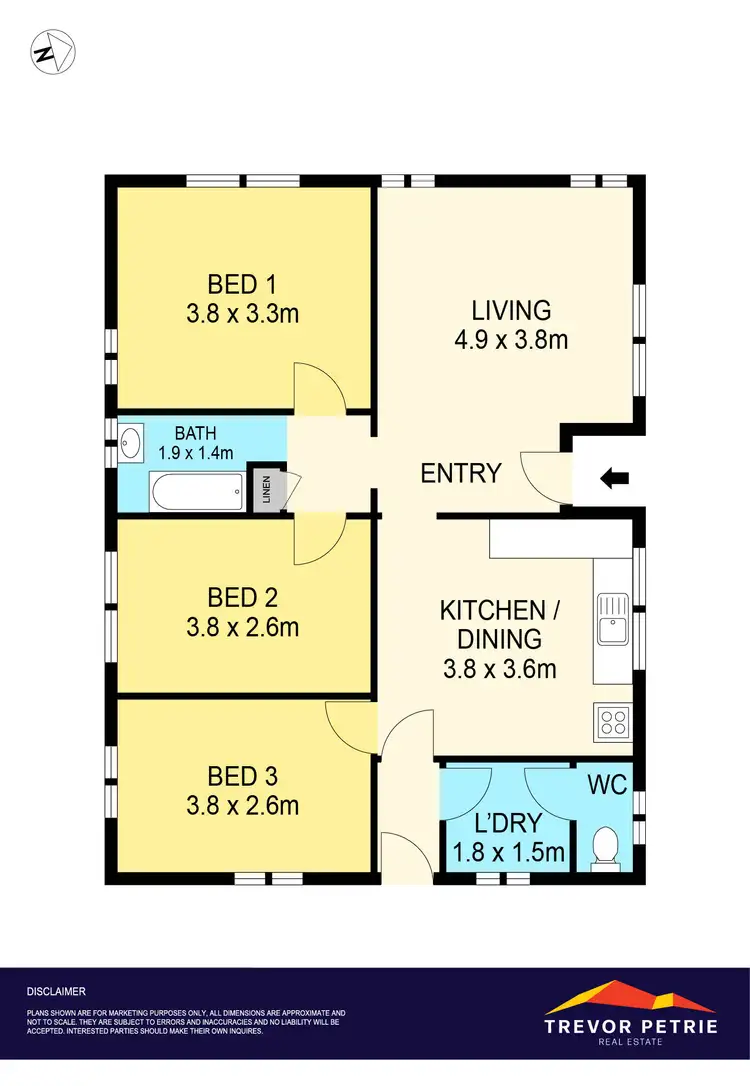 Floorplan of Homely house listing, 74 Marigold Street, Wendouree VIC 3355