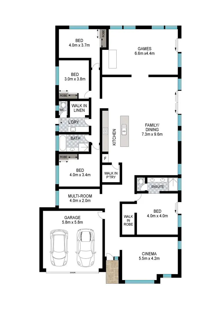 Floorplan of Homely house listing, 46 Bourne Loop, Stratham WA 6237
