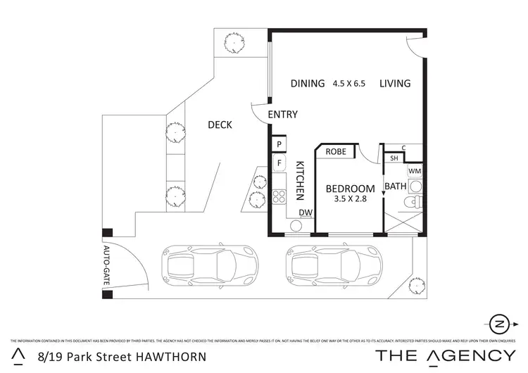 Floorplan of Homely apartment listing, 8/19 Park Street, Hawthorn VIC 3122