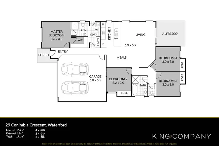Floorplan of Homely house listing, 29 Conimbla Crescent, Waterford QLD 4133
