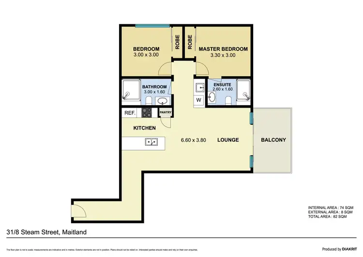 Floorplan of Homely unit listing, 31/8 Steam Street, Maitland NSW 2320