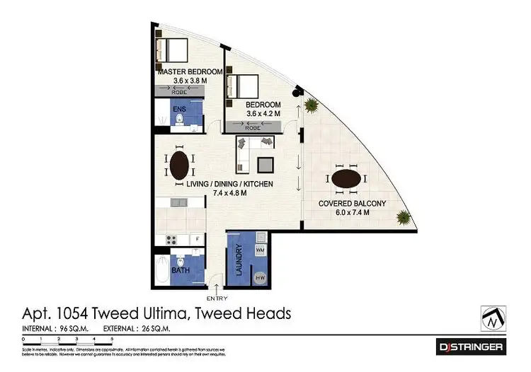 Floorplan of Homely unit listing, 1054/14-22 Stuart Street, Tweed Heads NSW 2485