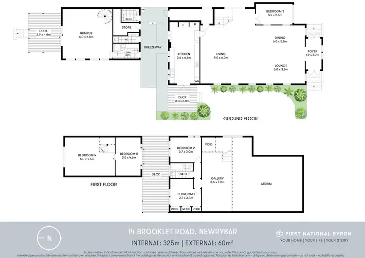 Floorplan of Homely house listing, 14 Brooklet Road, Newrybar NSW 2479