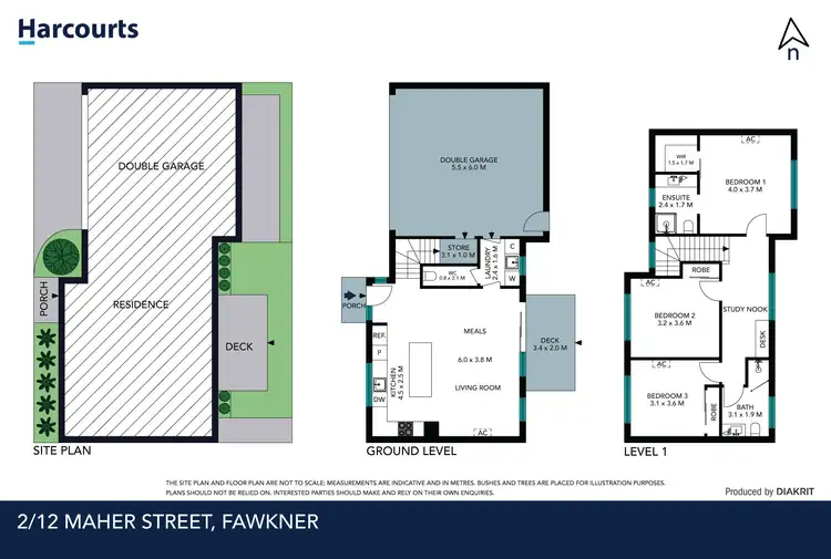 Floorplan of Homely townhouse listing, 2/12 Maher Street, Fawkner VIC 3060