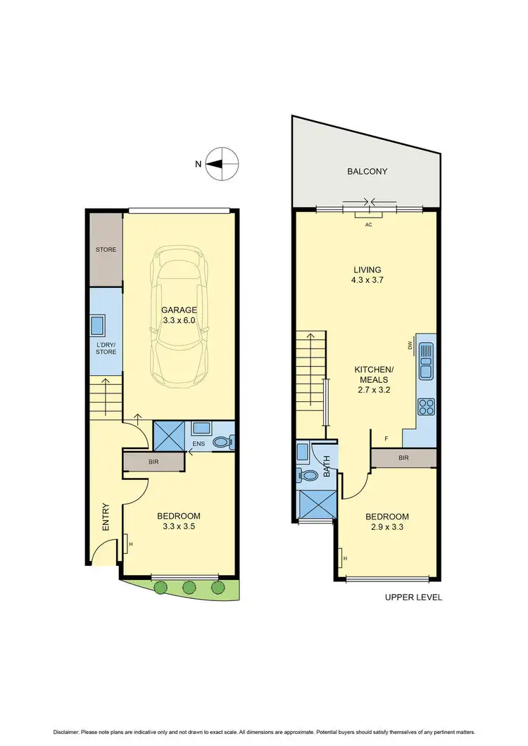 Floorplan of Homely townhouse listing, 2/1 Murray Street, Brunswick West VIC 3055