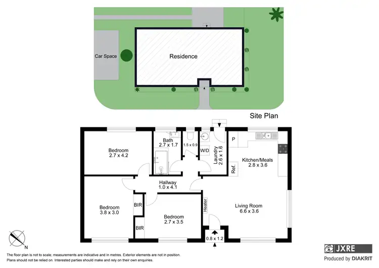 Floorplan of Homely unit listing, 1/6 Albert Crescent, Mulgrave VIC 3170