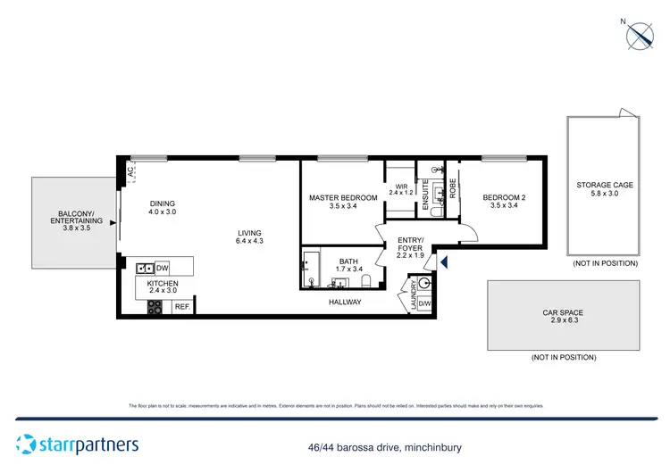 Floorplan of Homely unit listing, 46/44 Barossa Drive, Minchinbury NSW 2770
