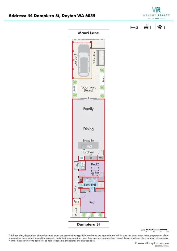 Floorplan of Homely house listing, 44 Dampiera Street, Dayton WA 6055