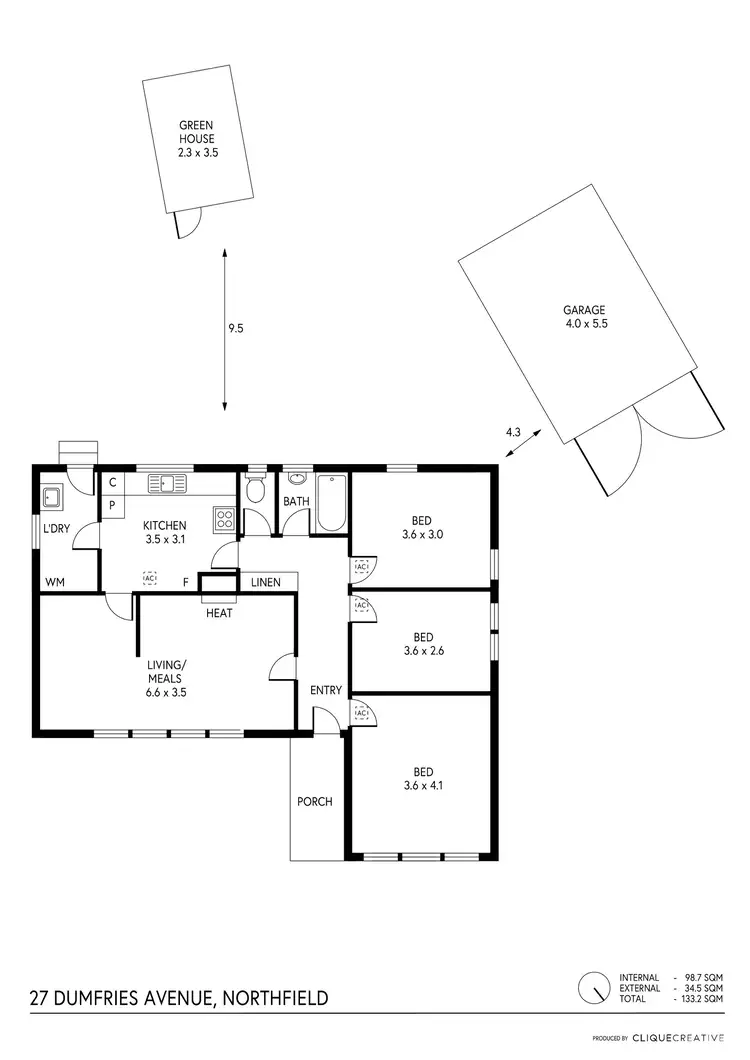 Floorplan of Homely house listing, 27 Dumfries Avenue, Northfield SA 5085